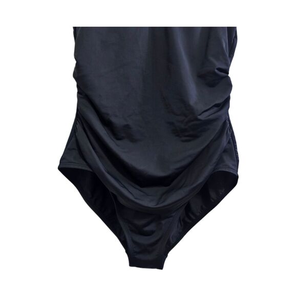 BCBGMaxAzria one piece swimsuit grey blue NWT - Picture 5 of 9